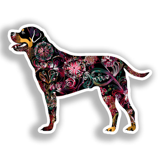 Rottweiler Dog Vinyl Decal Sticker for Car, Laptop, Tumbler and more # A018207-4" x 4"