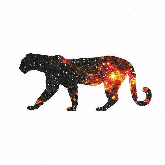 Leopard majestic Expressive surreal Vinyl Decal Sticker for Car, Laptop, Tumbler and more # F022519