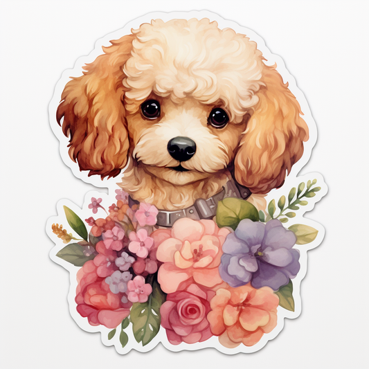 Poodle dog Vinyl Decal Sticker for Car, Laptop, Tumbler and more # F012179