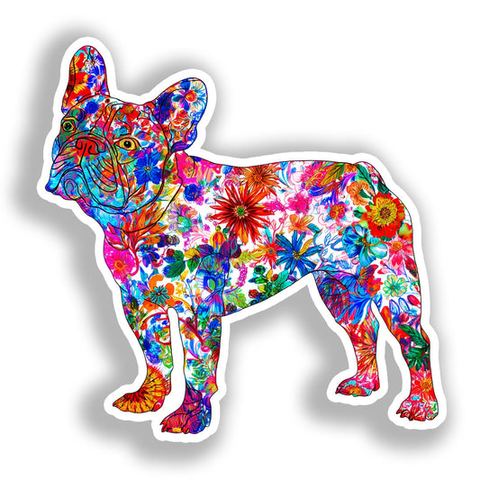 French Bulldog Dog Vinyl Decal Sticker for Car, Laptop, Tumbler and more # A019621-4" x 4"