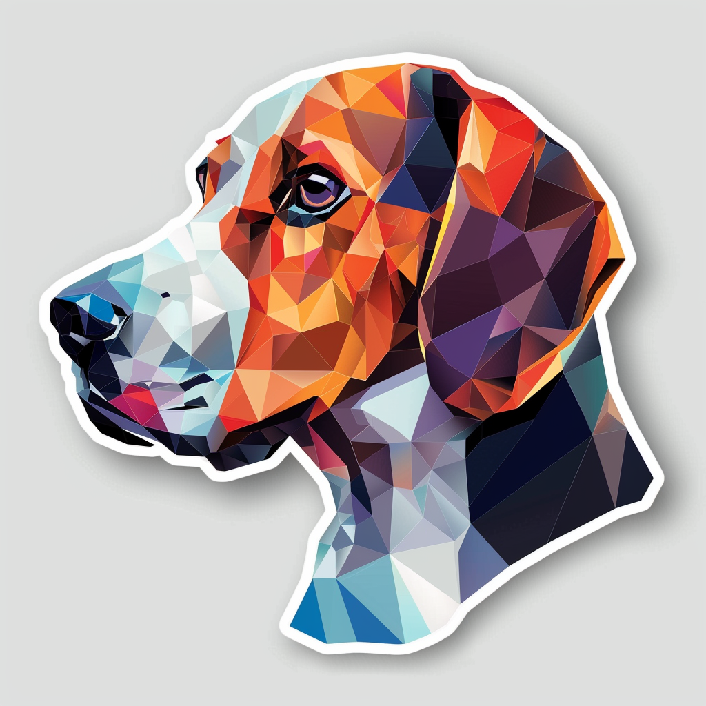 Beagle Dog Vinyl Decal Sticker for Car, Laptop, Tumbler and more # F07178