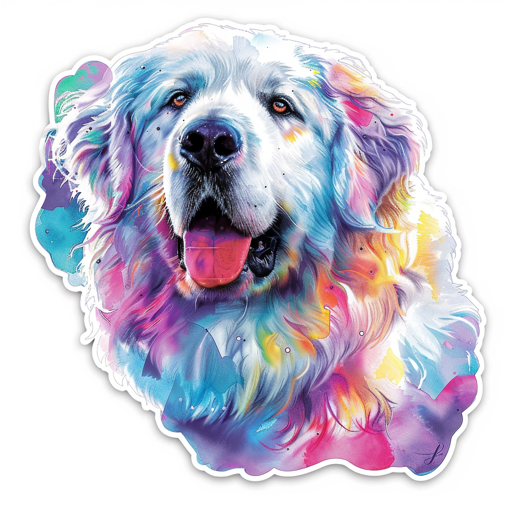 Sticker of Great Pyrenees dog  Vinyl Decal Sticker for Car, Laptop, Tumbler and more # F023643