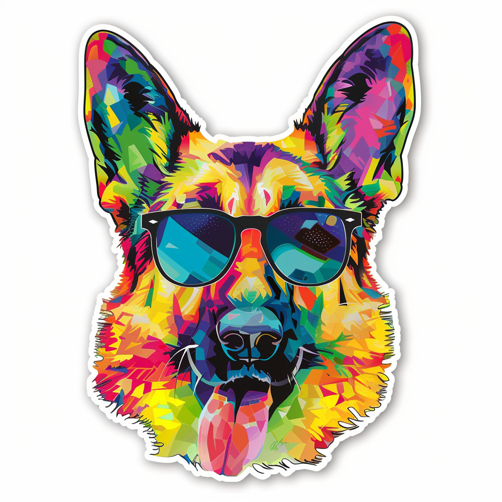 German Shepherd Dog Vinyl Decal Sticker for Car, Laptop, Tumbler and more # F011606