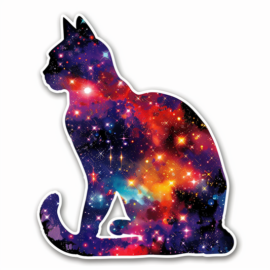 American Shorthair Cat majestic Expressive surreal Vinyl Decal Sticker for Car, Laptop, Tumbler and more # F018885