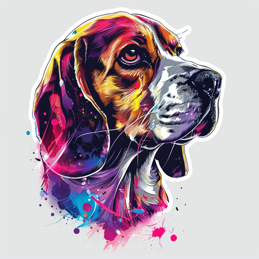 Beagle dog Vinyl Decal Sticker for Car, Laptop, Tumbler and more # F012150