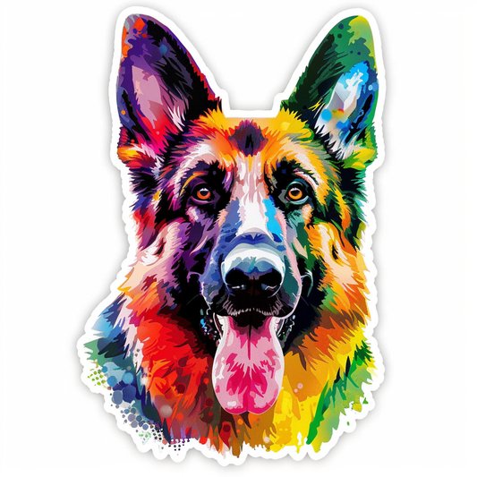 German Shepherd Dog Vinyl Decal Sticker for Car, Laptop, Tumbler and more # F011660
