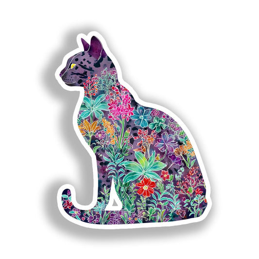 Egyptian Mau Cat Vinyl Decal Sticker for Car, Laptop, Tumbler and more # A019656-4" x 4"