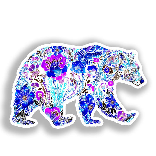 Bear Vinyl Decal Sticker for Car, Laptop, Tumbler and more # A018579-4" x 4"