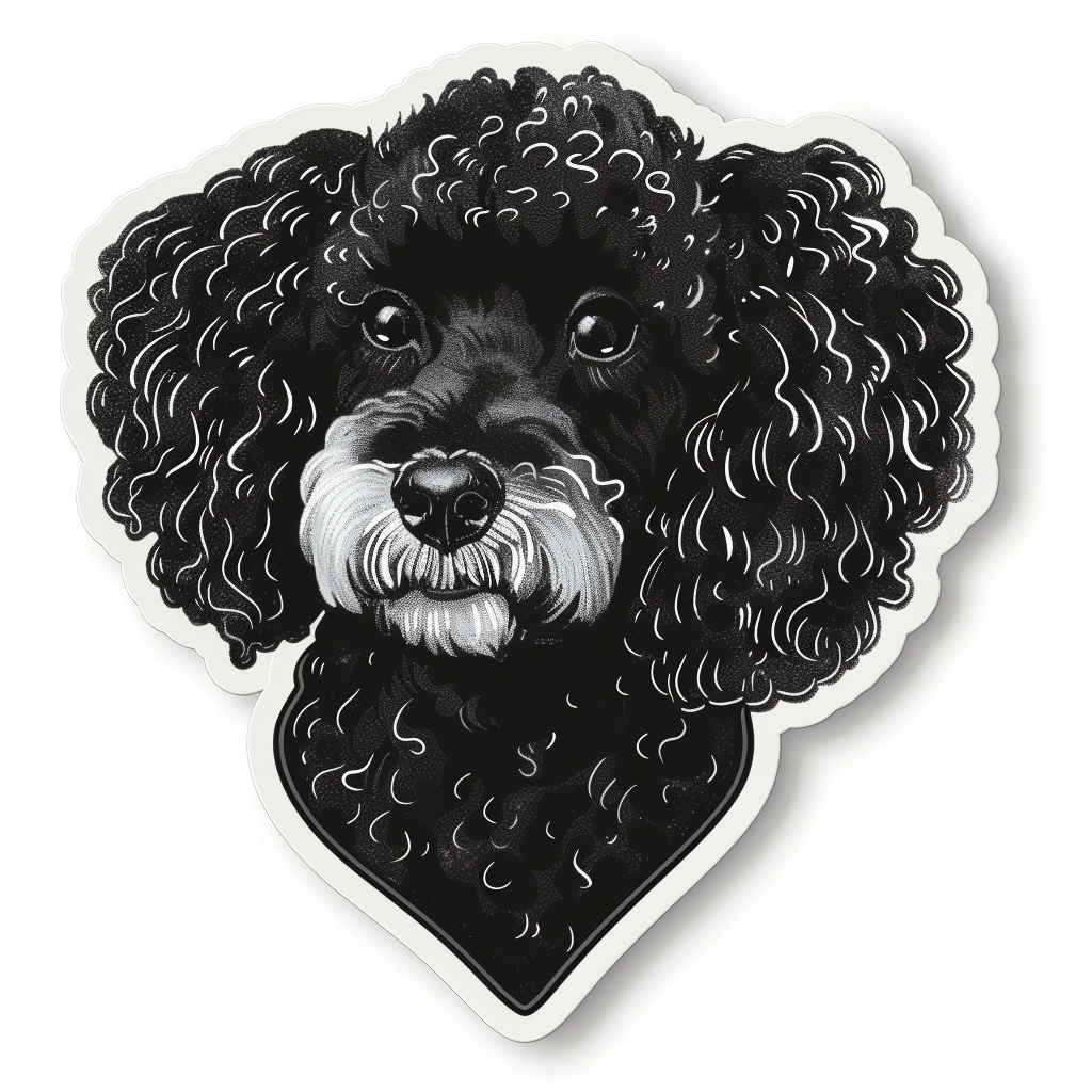 Poodle Dog heartcore Vinyl Decal Sticker for Car, Laptop, Tumbler and more # F012357
