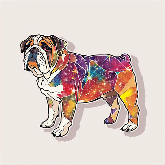 Bulldog Vinyl Decal Sticker for Car, Laptop, Tumbler and more # F017516-4" x 4"