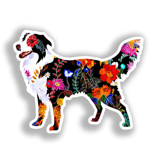 Australian Shepherd Dog Vinyl Decal Sticker for Car, Laptop, Tumbler and more # A018745-4" x 4"