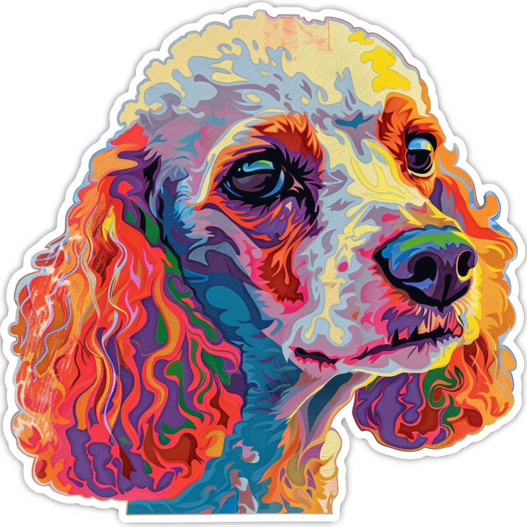 Poodle Dog Vinyl Decal Sticker for Car, Laptop, Tumbler and more # F012635