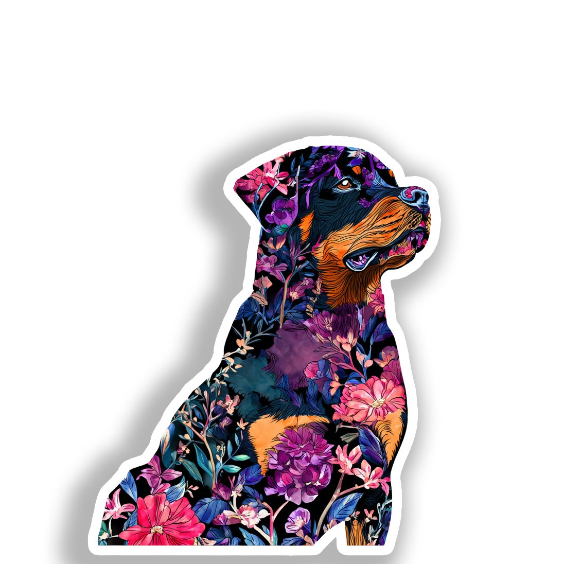 Rottweiler Dog Vinyl Decal Sticker for Car, Laptop, Tumbler and more # A018199-4" x 4"