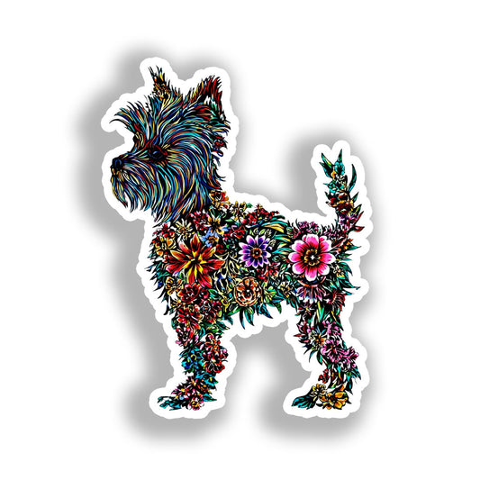 Medium Breed Dog Vinyl Decal Sticker for Car, Laptop, Tumbler and more # A019359-4" x 4"