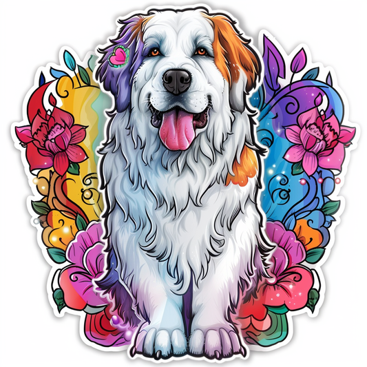 Great Pyrenees dog  Vinyl Decal Sticker for Car, Laptop, Tumbler and more # F023513