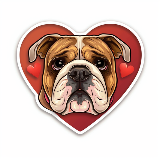 Bulldog Dog majestic Expressive surreal Vinyl Decal Sticker for Car, Laptop, Tumbler and more # F017674