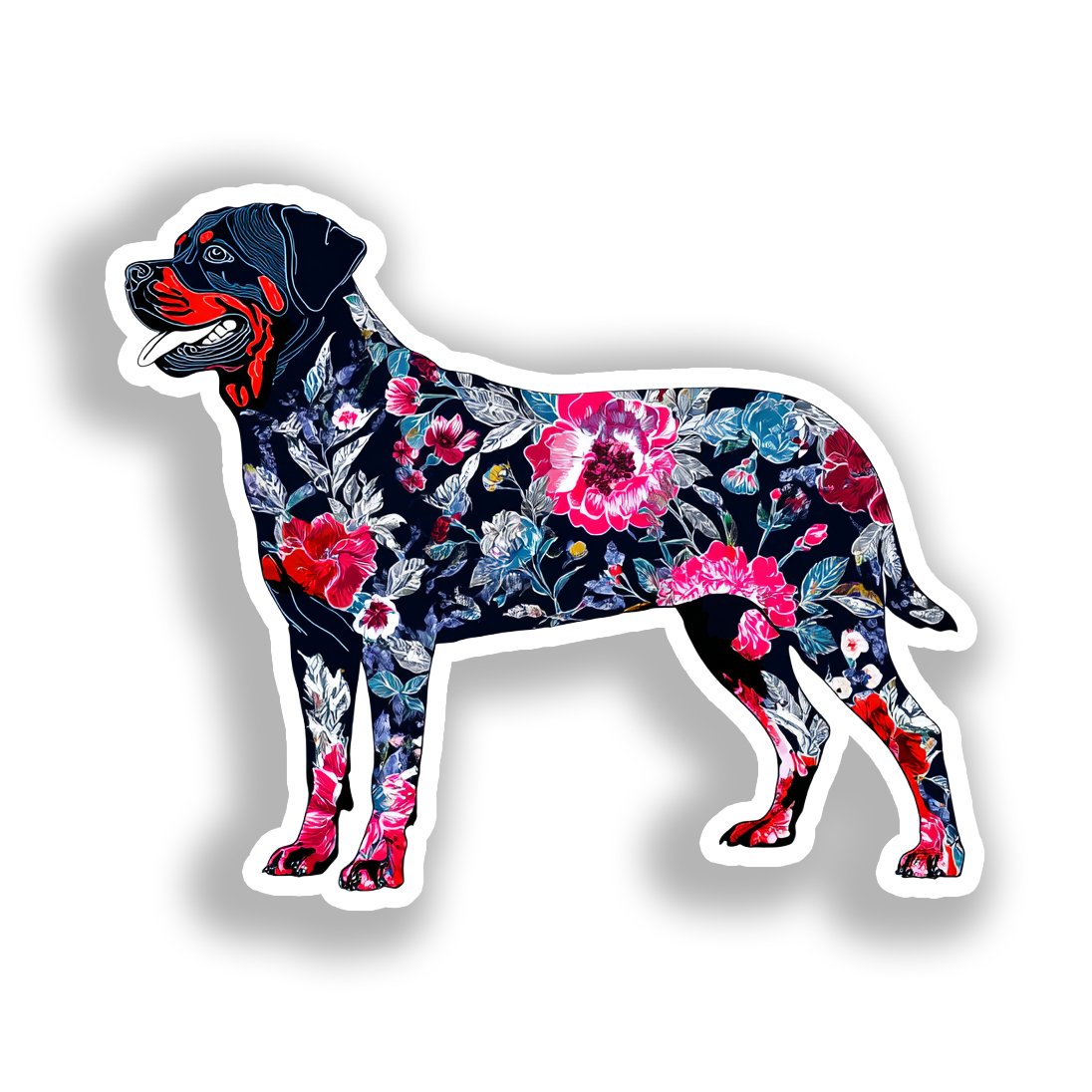 Rottweiler Dog Vinyl Decal Sticker for Car, Laptop, Tumbler and more # A018116-4" x 4"