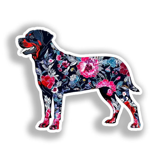Rottweiler Dog Vinyl Decal Sticker for Car, Laptop, Tumbler and more # A018116-4" x 4"