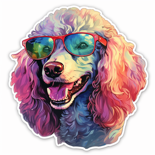 Poodle dog Vinyl Decal Sticker for Car, Laptop, Tumbler and more # F012211