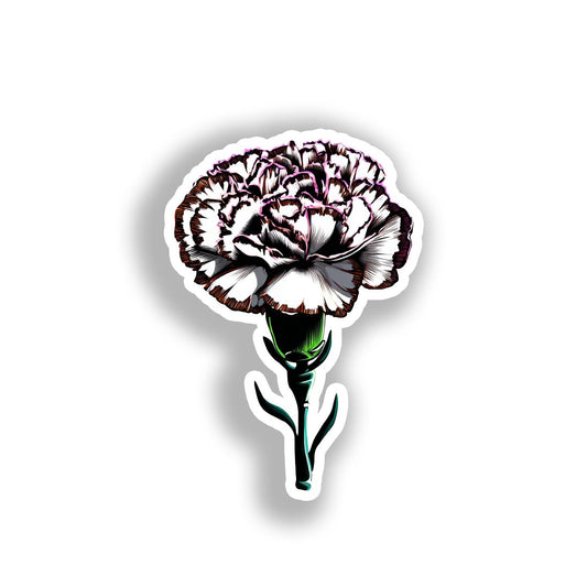 Carnation Flower Vinyl Decal Sticker for Car, Laptop, Tumbler and more # A018891-4" x 4"