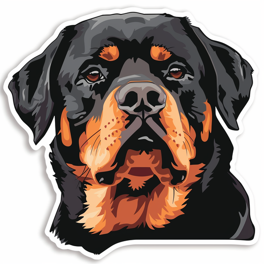 Rottweiler Dog Vinyl Decal Sticker for Car, Laptop, Tumbler and more # F07366