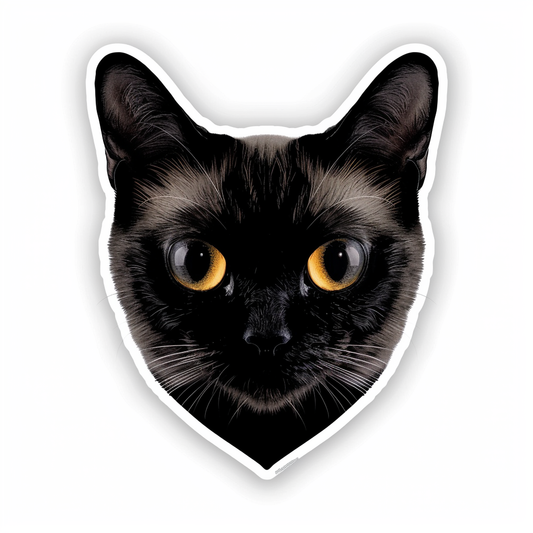 Burmese Cat heartcore Vinyl Decal Sticker for Car, Laptop, Tumbler and more # F011003