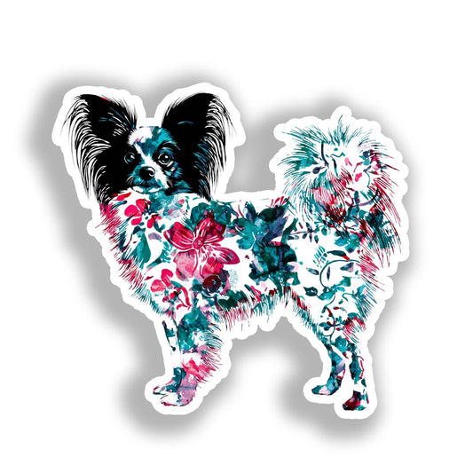 Papillon Dog Vinyl Decal Sticker for Car, Laptop, Tumbler and more # A019297-4" x 4"