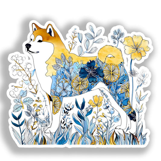 Akita Dog Vinyl Decal Sticker for Car, Laptop, Tumbler and more # A018816-4" x 4"
