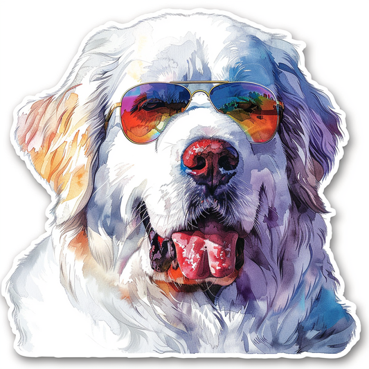 Sticker of Great Pyrenees dog  Vinyl Decal Sticker for Car, Laptop, Tumbler and more # F023616