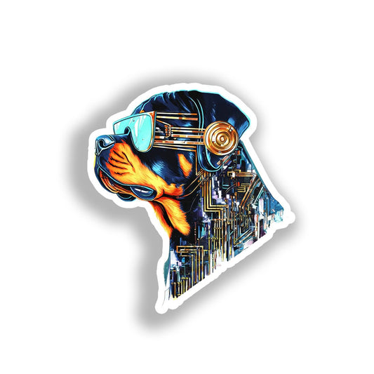 Rottweiler Dog Vinyl Decal Sticker for Car, Laptop, Tumbler and more # A018349-4" x 4"