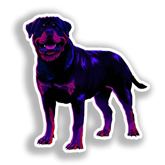 Rottweiler Dog Vinyl Decal Sticker for Car, Laptop, Tumbler and more # A018006-4" x 4"