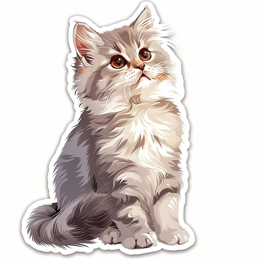 British Shorthair cat Vinyl Decal Sticker for Car, Laptop, Tumbler and more # F07753