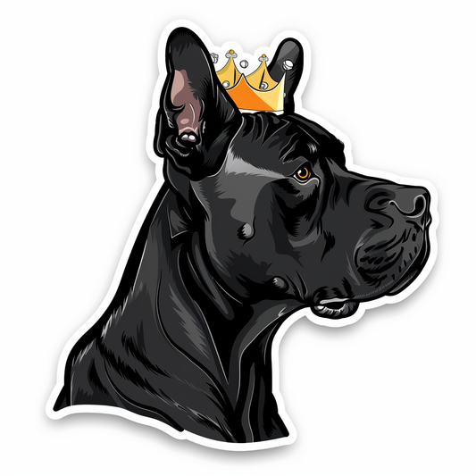 Great Dane Dog Expressive surreal Vinyl Decal Sticker for Car, Laptop, Tumbler and more # F022744