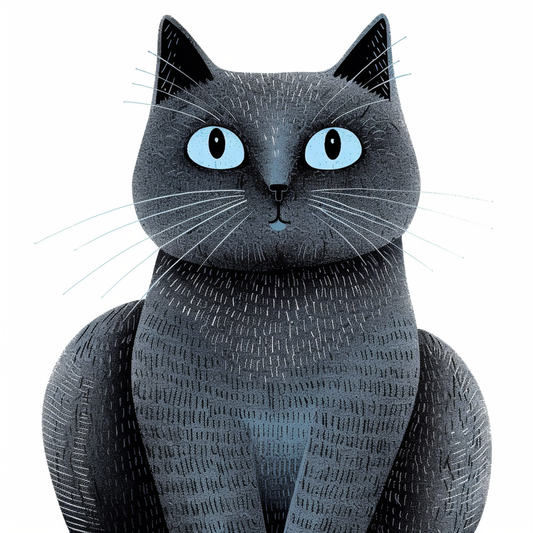 Russian Blue cat Vinyl Decal Sticker for Car, Laptop, Tumbler and more # F07800