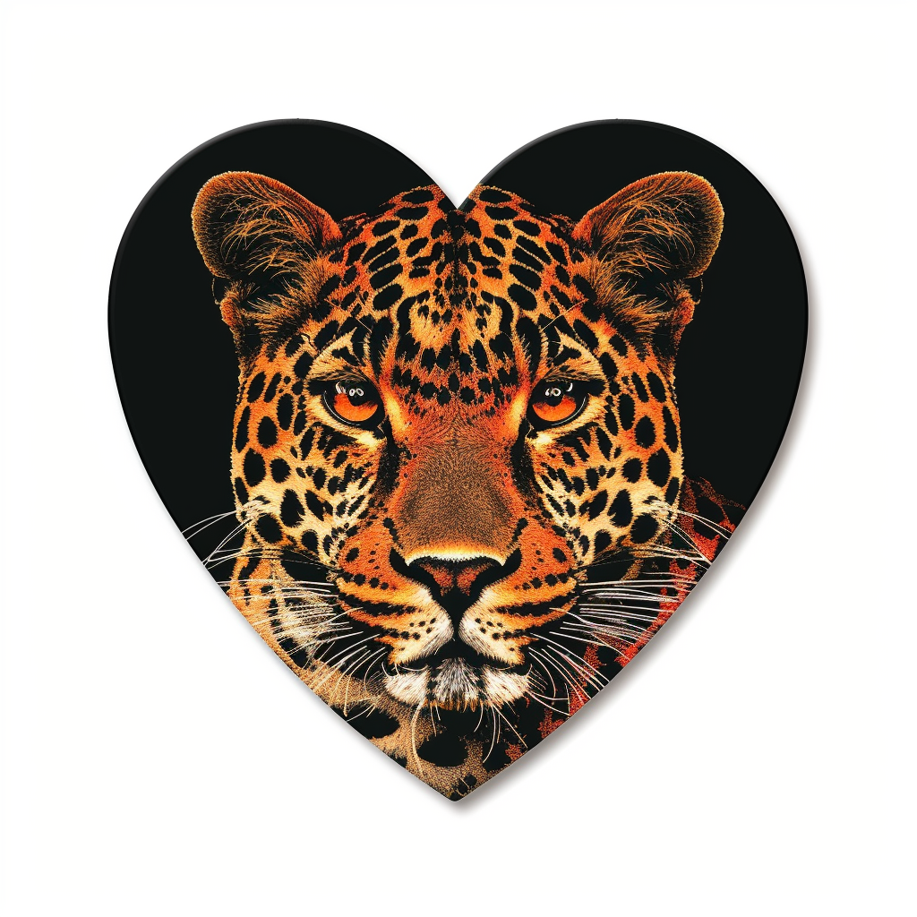 Leopard majestic Expressive surreal Vinyl Decal Sticker for Car, Laptop, Tumbler and more # F022567