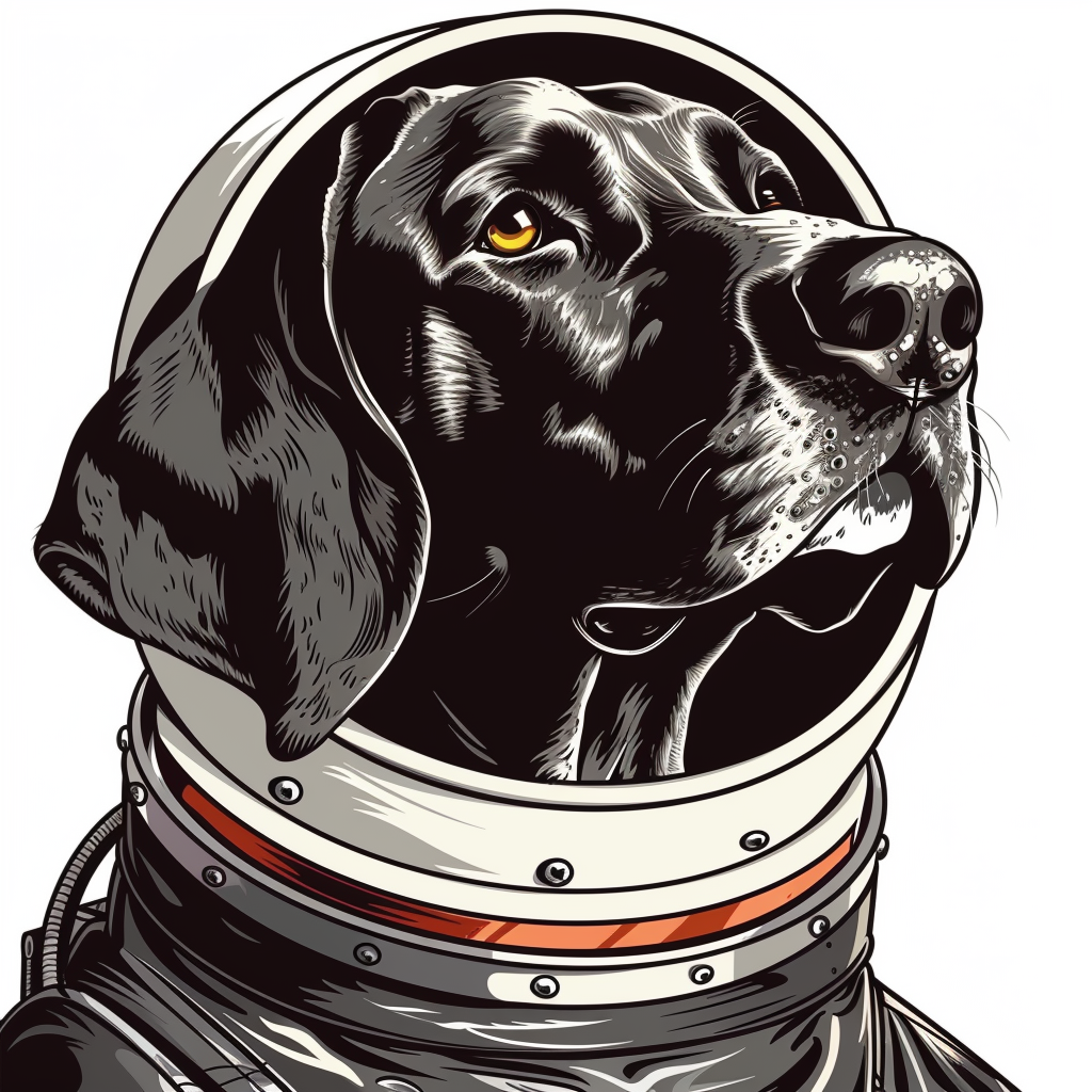 Great Dane Dog Expressive surreal Vinyl Decal Sticker for Car, Laptop, Tumbler and more # F022650