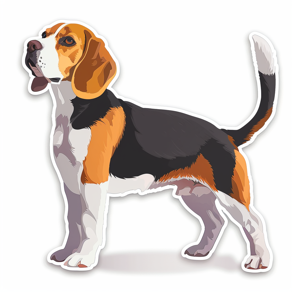 Beagle dog Vinyl Decal Sticker for Car, Laptop, Tumbler and more # F012046