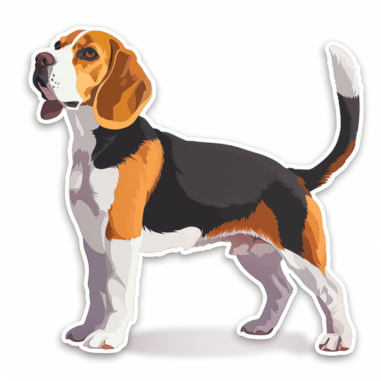 Beagle dog Vinyl Decal Sticker for Car, Laptop, Tumbler and more # F012046
