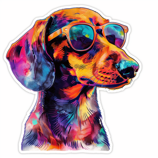 Dachshund Dog Vinyl Decal Sticker for Car, Laptop, Tumbler and more # F012998