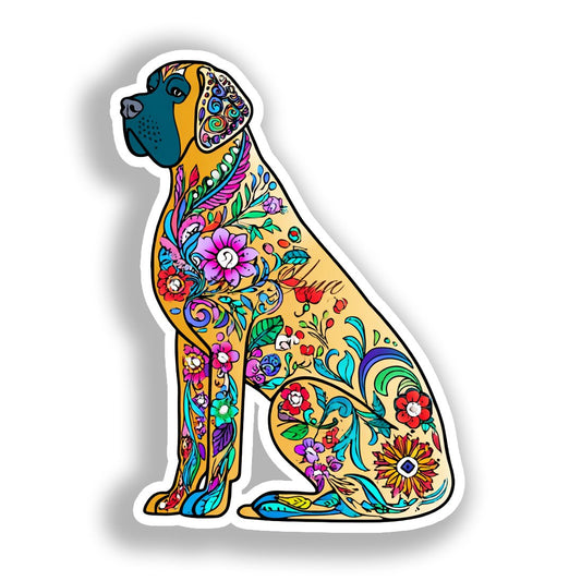 Large Breed Dog Vinyl Decal Sticker for Car, Laptop, Tumbler and more # A019433-4" x 4"