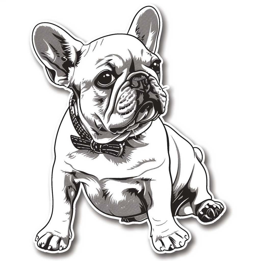 French Bulldog Vinyl Decal Sticker for Car, Laptop, Tumbler and more # F07364