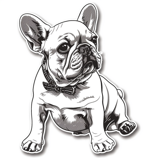 French Bulldog Vinyl Decal Sticker for Car, Laptop, Tumbler and more # F07364