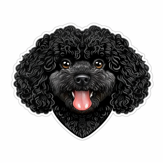 Poodle Dog heartcore Vinyl Decal Sticker for Car, Laptop, Tumbler and more # F012382