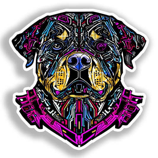Rottweiler Dog Vinyl Decal Sticker for Car, Laptop, Tumbler and more # A018312-4" x 4"
