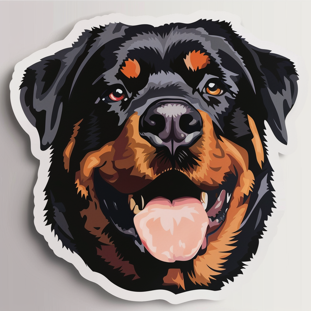 Rottweiler Dog Vinyl Decal Sticker for Car, Laptop, Tumbler and more # F07449