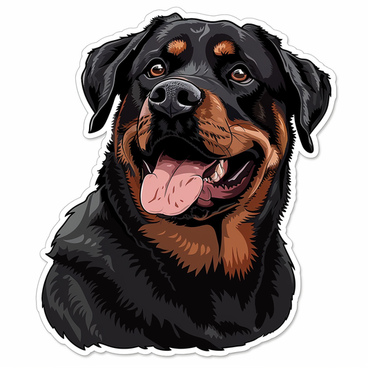 Rottweiler Dog Vinyl Decal Sticker for Car, Laptop, Tumbler and more # F07368