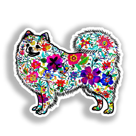Pomeranian Dog Vinyl Decal Sticker for Car, Laptop, Tumbler and more # A017263-4" x 4"