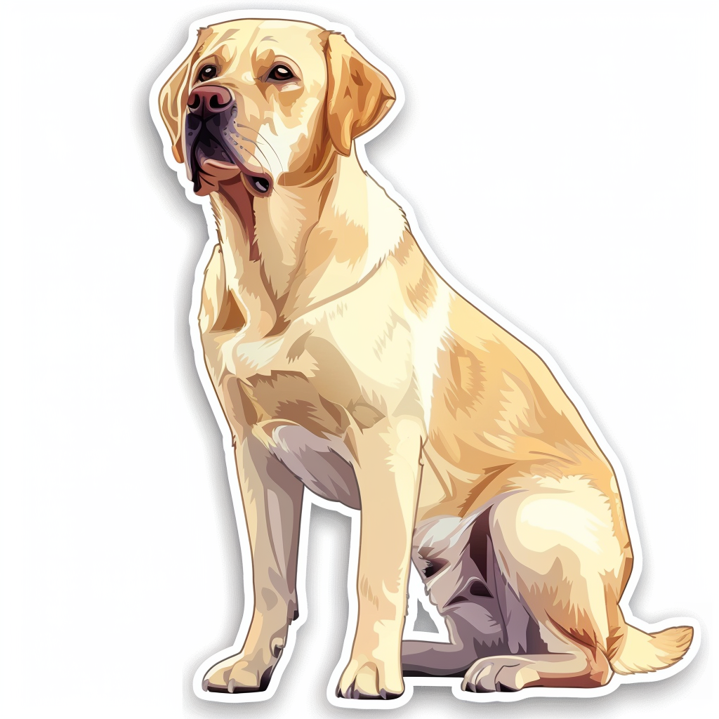 Labrador Retriever Dog Vinyl Decal Sticker for Car, Laptop, Tumbler and more # F07542