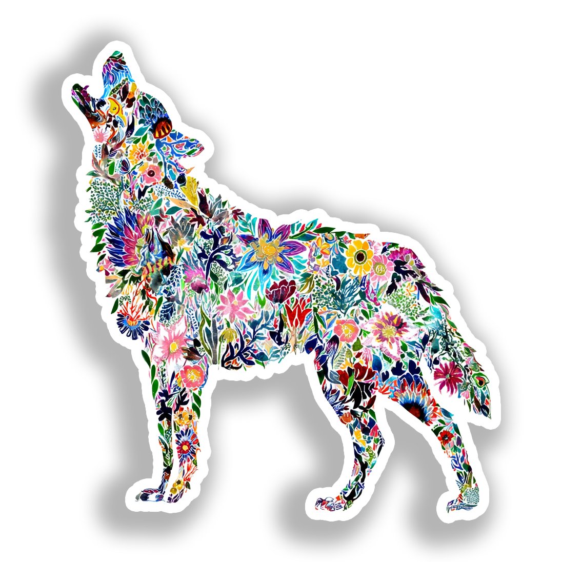 Wolf   Vinyl Decal Sticker for Car, Laptop, Tumbler and more # A018376-4" x 4"