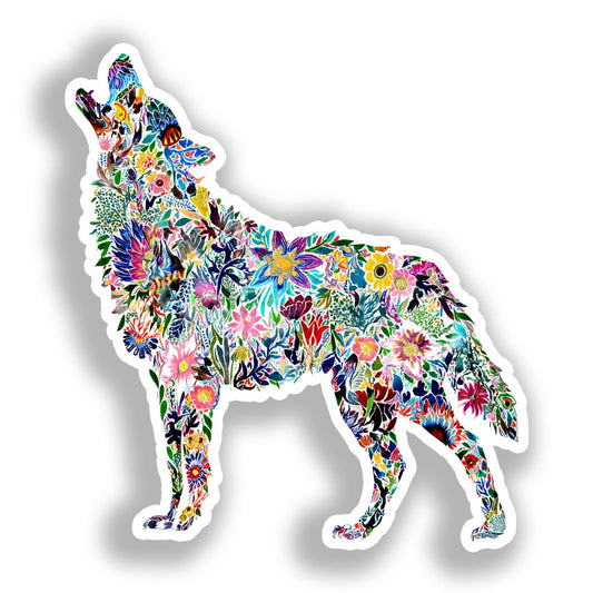 Wolf   Vinyl Decal Sticker for Car, Laptop, Tumbler and more # A018376-4" x 4"